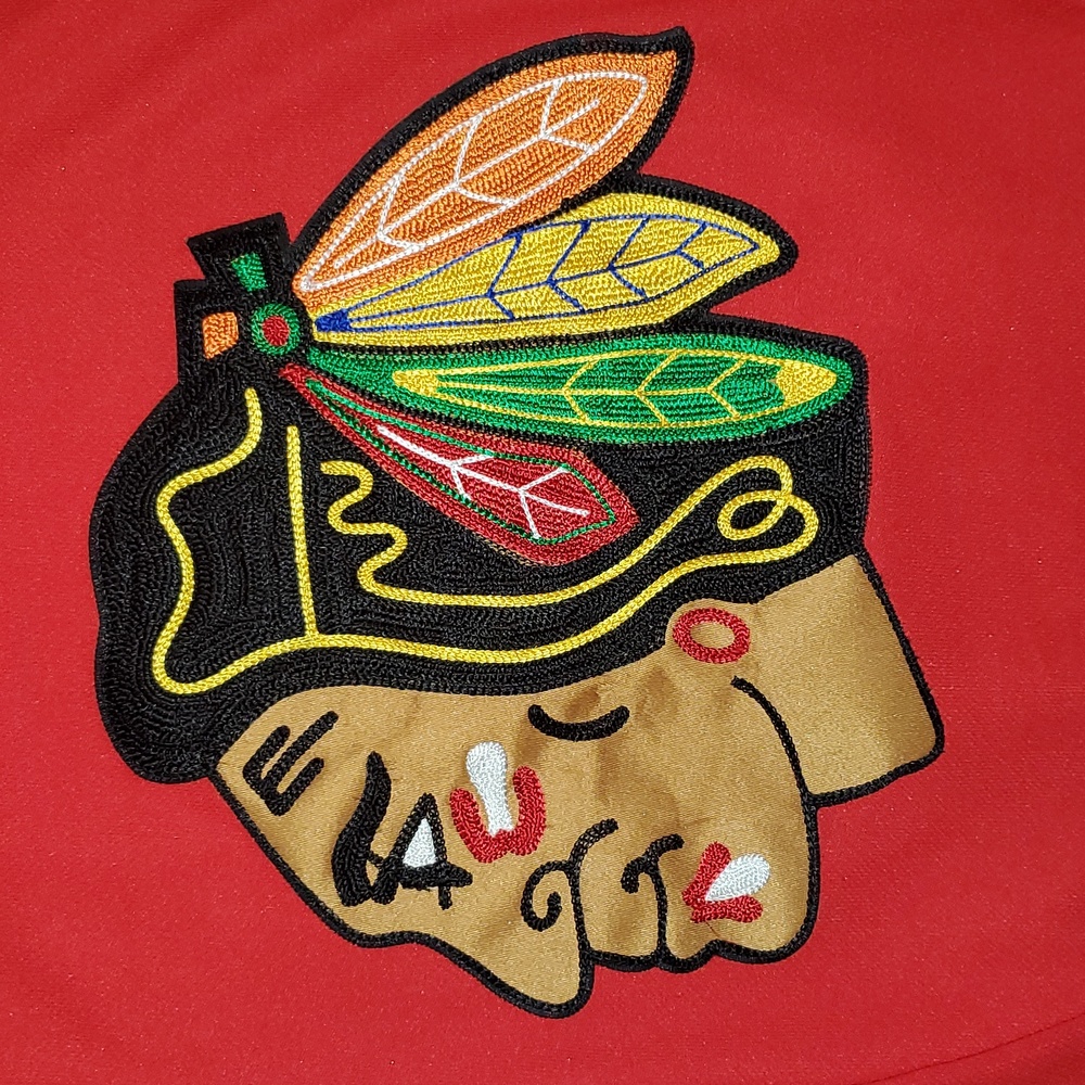 Chicago Blackhawks Kirby Dach Home Red Adidas Authentic Jersey Size 50 - Picture 3 of 8